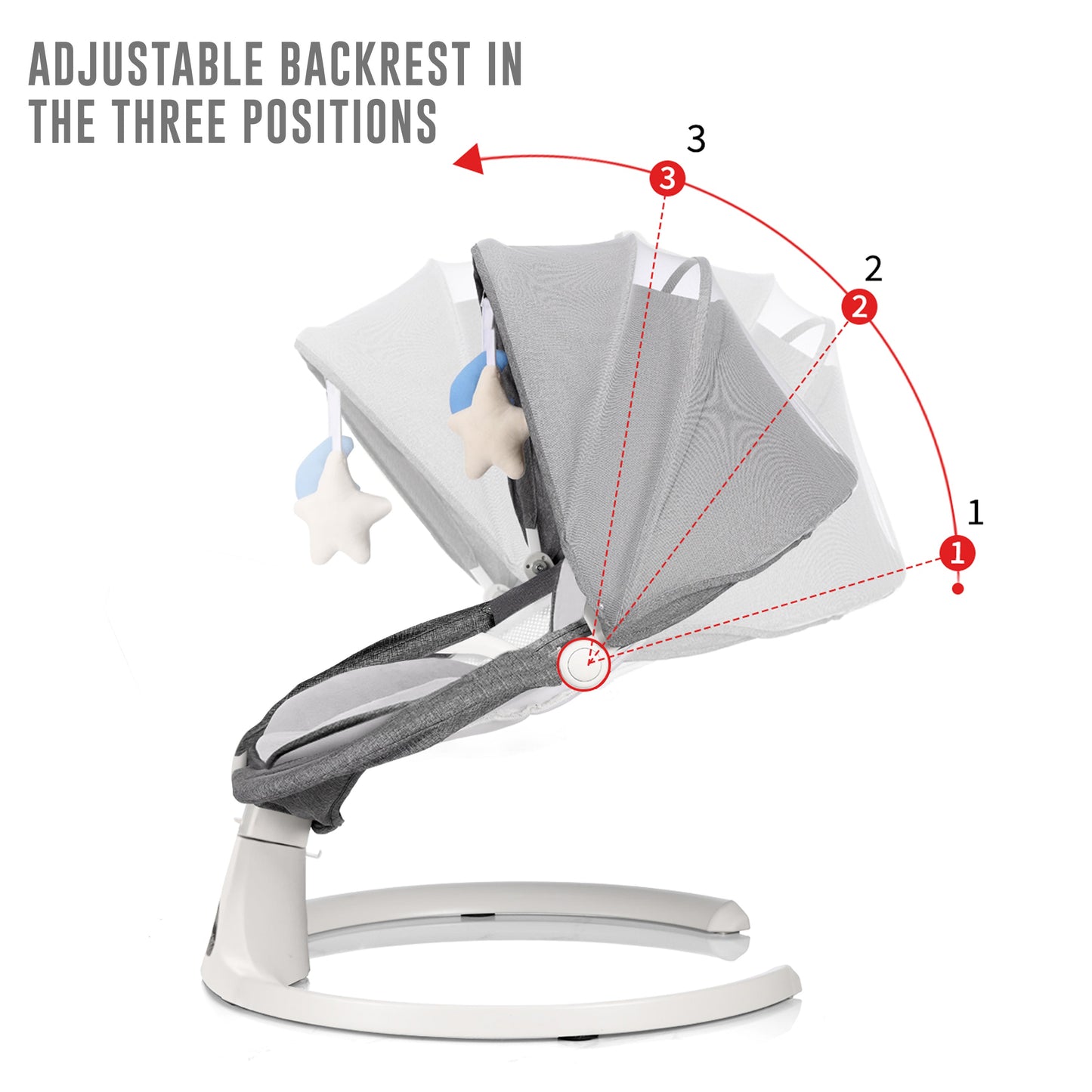 Electric Baby Swing with Bluetooth, Music, Remote – Infant Cradle