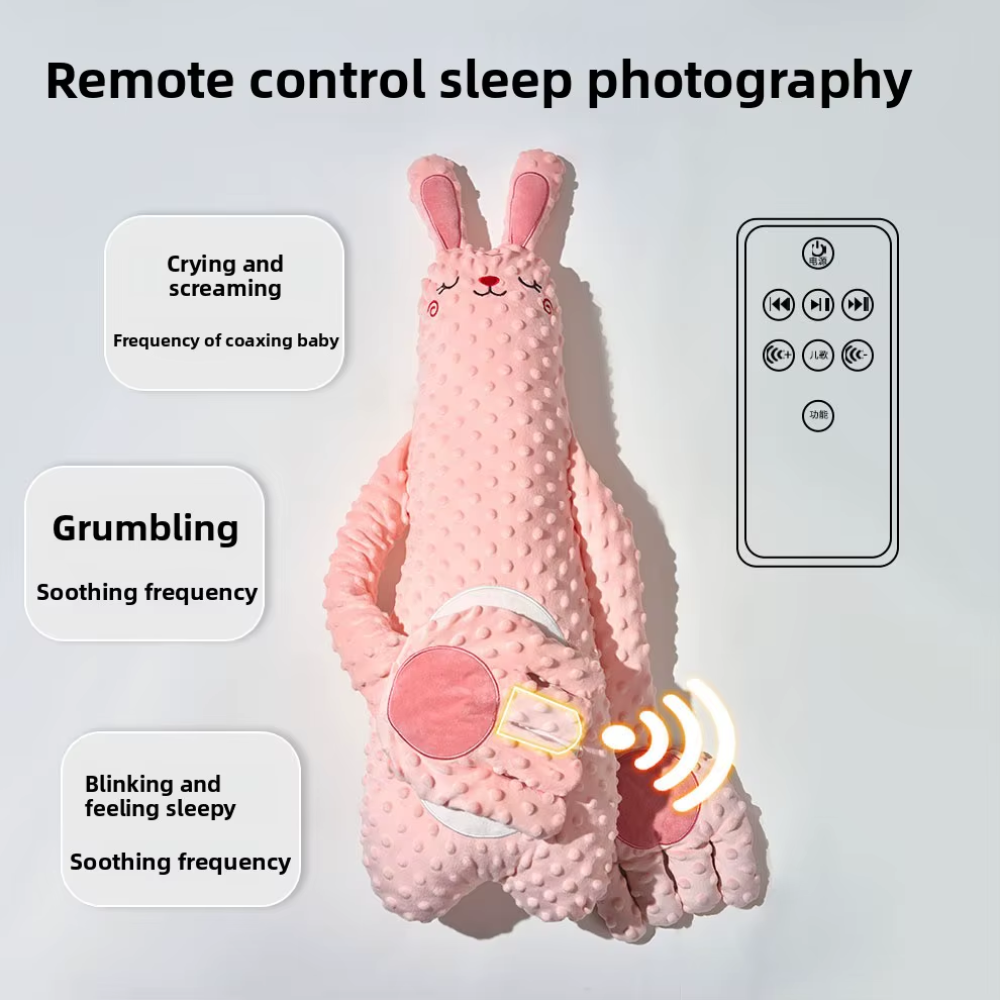 Baby Sleep Patting Pillow – Plush Soothing Pillow with Remote Control