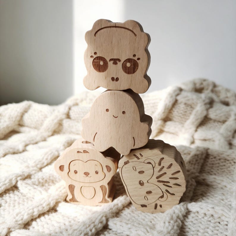 Shell & Joke Shop Wooden Animal Balancing Stacking Toy for Kids